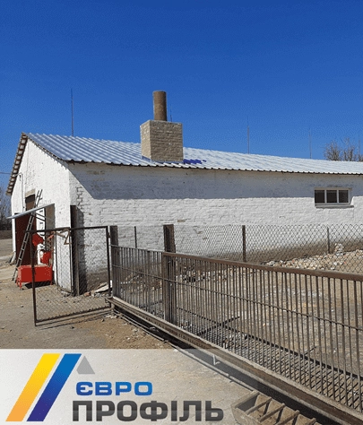 Ремонт крыши курятника утопленного типа Профнастил Т-40 оцинк Черкасская обл.