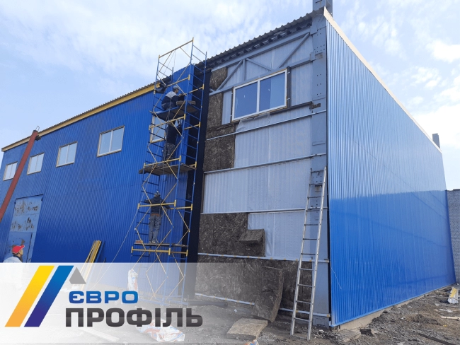 купити Монтаж каркаса складского помещения утепленного типа г. Черкассы
