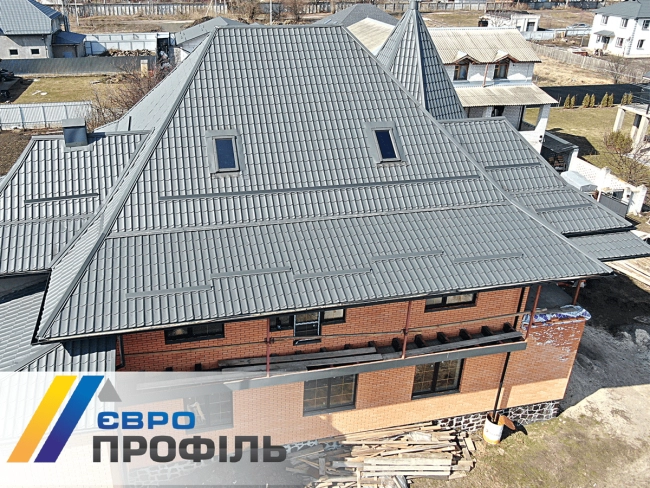 купити Поставка и монтаж металлочерепицы Монтерей 7024 Мат Словакия г. Черкассы