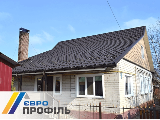 купити Металлочерепица Интегра RAL 8019mat производитель Германия г. Золотоноша