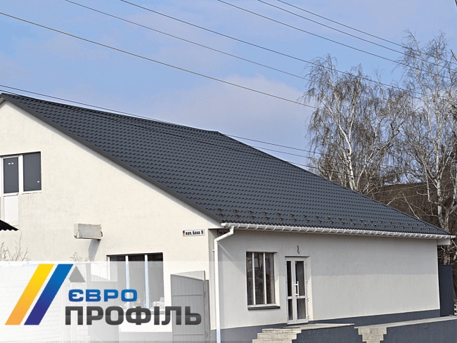 купити Металлочерепица ARAD RAL 7016 mat (антрацит) Италия (Arvedi) г. Золотоноша