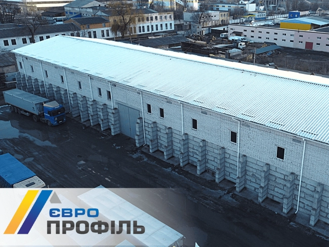 Монтаж ангара, монтаж металлических ферм Профнастил ПК-57 Черкассы
