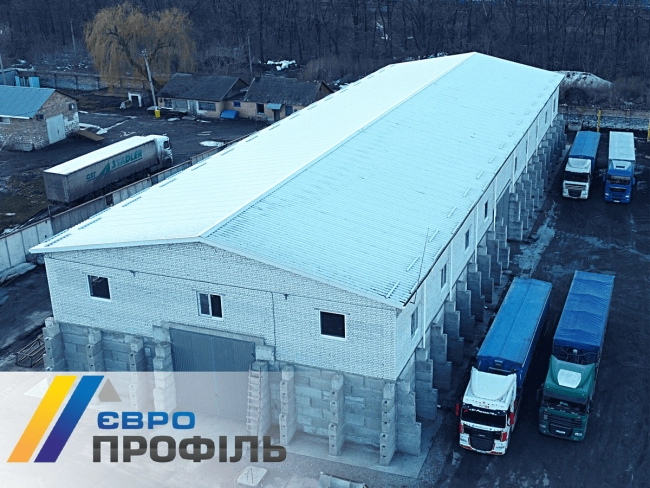 купити Монтаж ангара, монтаж металлических ферм  Профнастил ПК-57 Черкассы