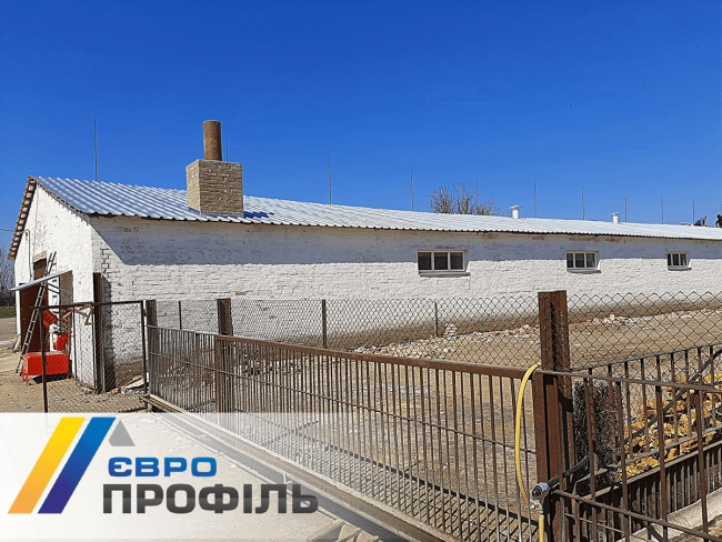 купити Ремонт крыши курятника утопленного типа Профнастил Т-40 оцинк Черкасская обл.